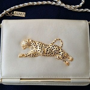 Gold NIMA cheetah purse